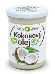 Bio Kokosový olej bez vůně PURITY VISION otganictime.cz